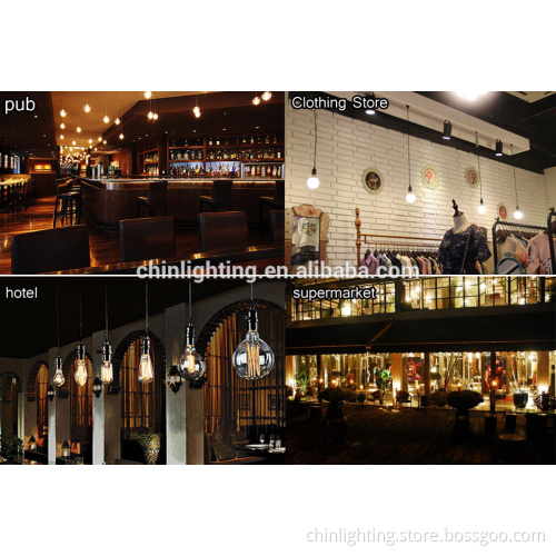 LED Globe edison filament bulb G95 dimmable light bulb CE RoHs UL ES listed